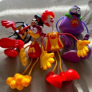 Collector’s Item! RARE Lot of 4 McDonalds 7” Happy Meal Toy